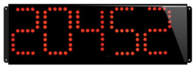 compteur numérique lumineux grands chiffres